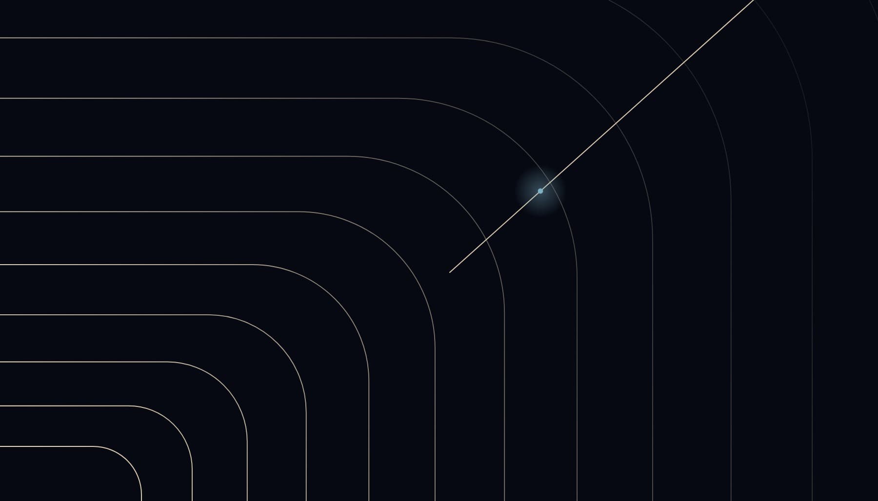 Line illustration of a free zone perimeter drawn as nested rounded outlines, with a single line crossing outward through the boundary and a teal marker at the crossing point